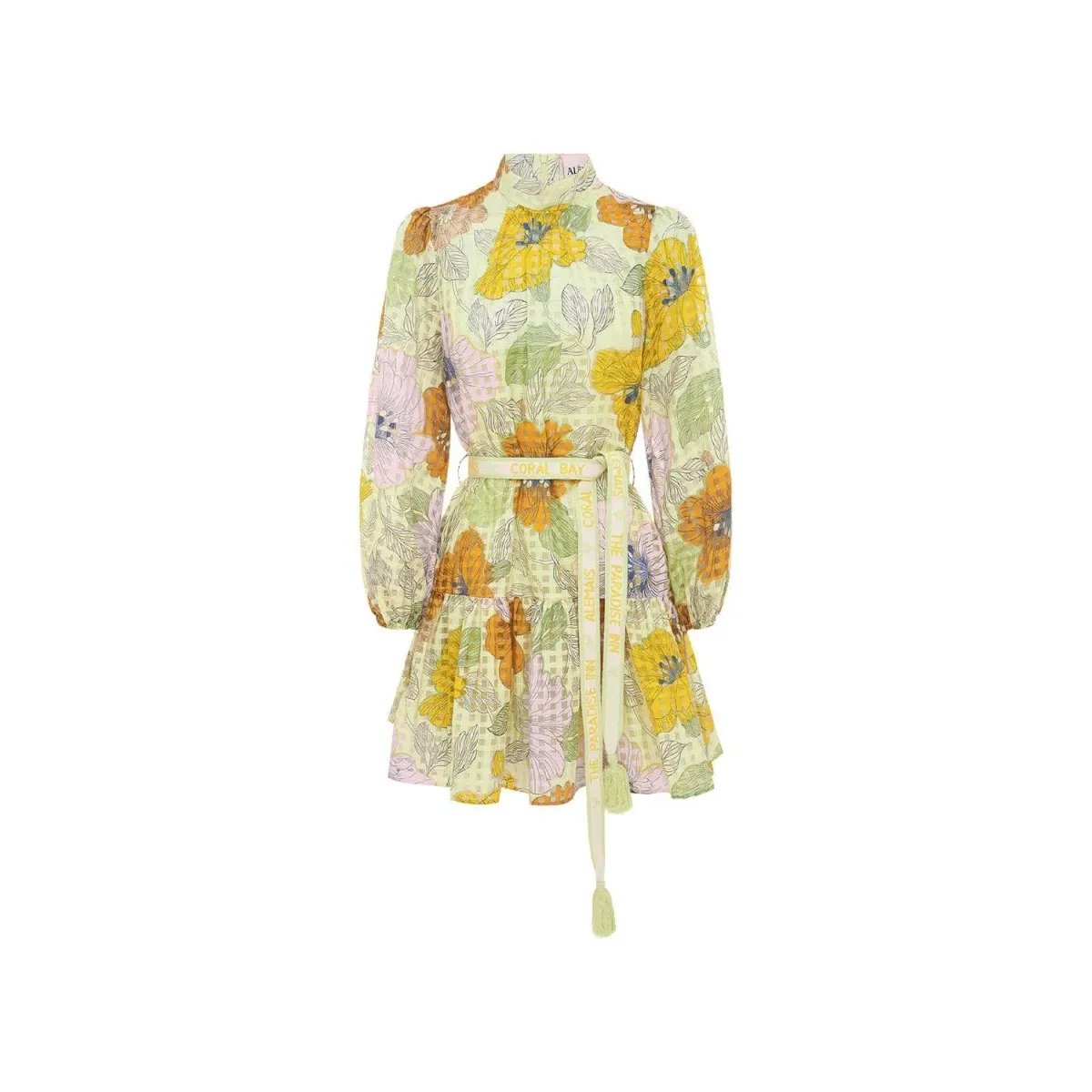 Alemais Agalia Mini Dress Floral Size 6 - Image 6