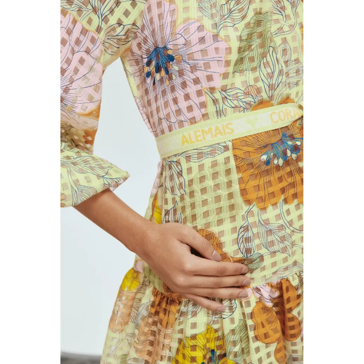 Alemais Agalia Mini Dress Floral Size 6 - Image 4