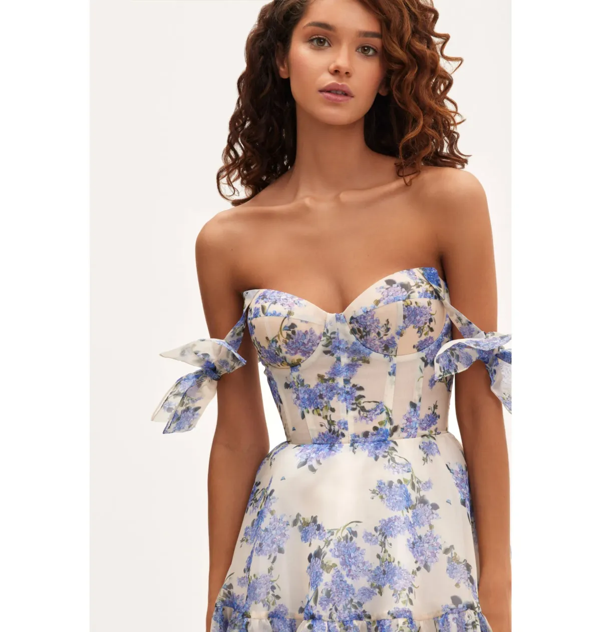 Milla Milla Hydrangea Tender Floral Maxi Tie-strap Dress Size Small / AU 8 - Image 2