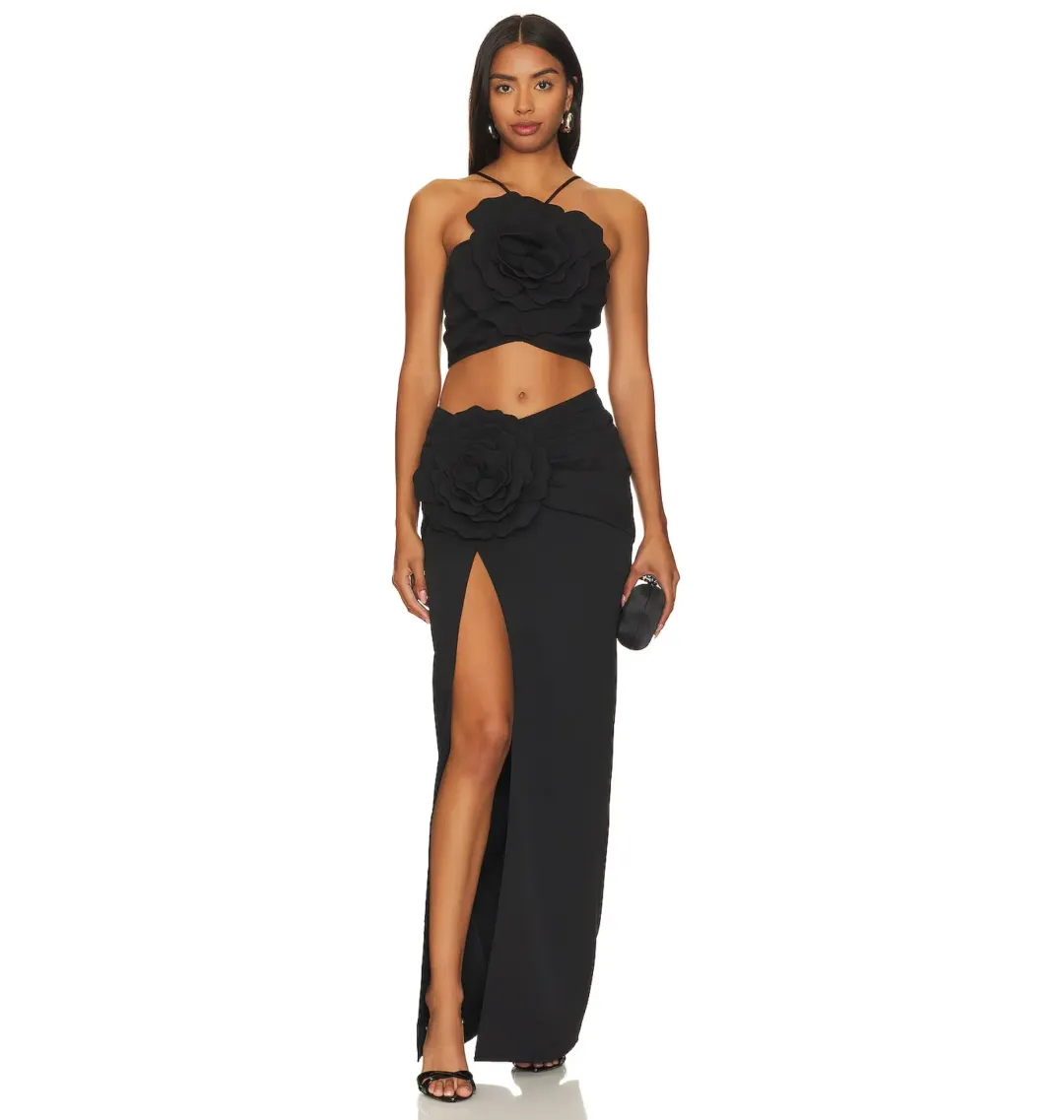 Lovers + Friends Artemis Gown in Black Size AU 6 for rent on The Volte - main image