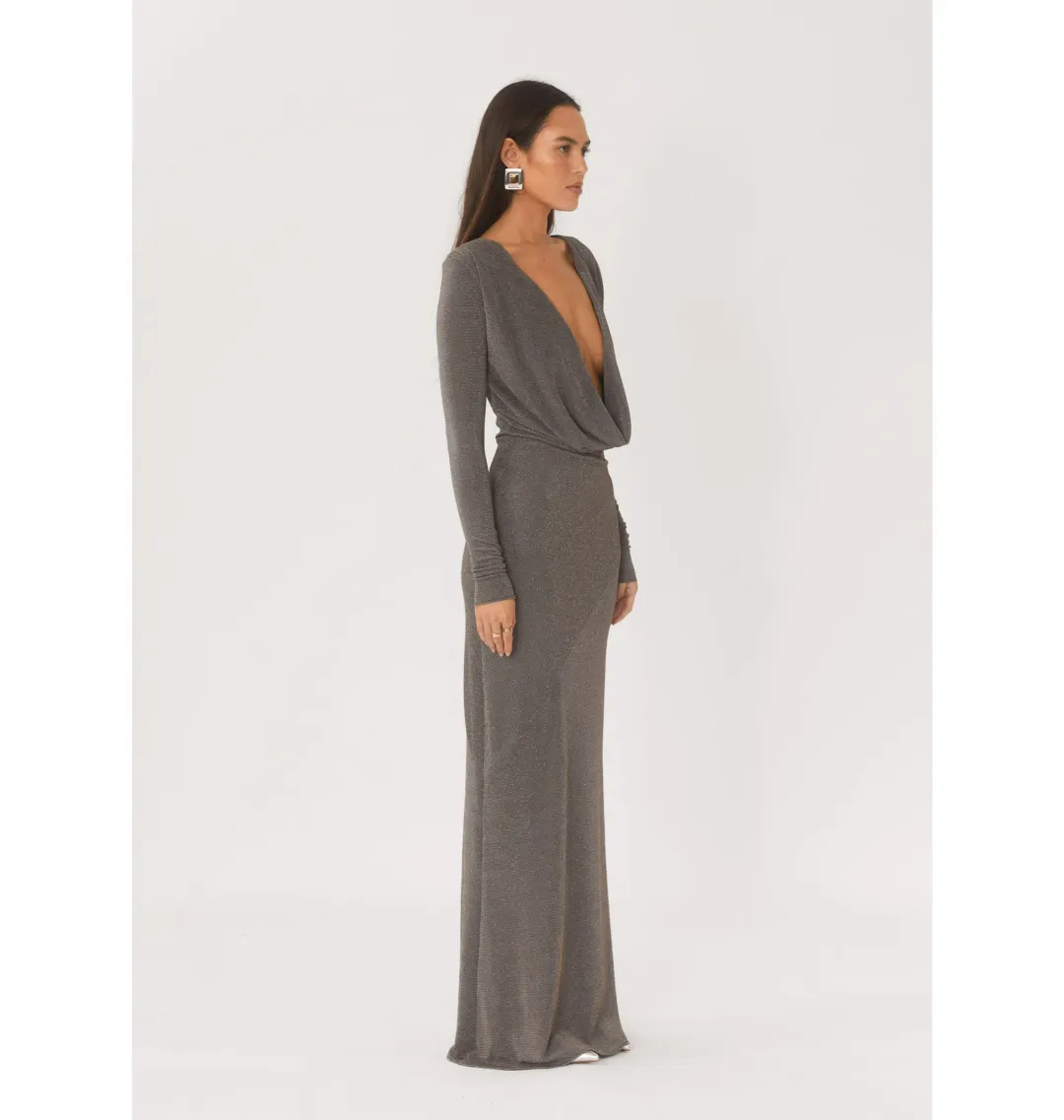 Arcina Ori Jen Dress in Grey Size M / AU 10 for rent on The Volte - main image