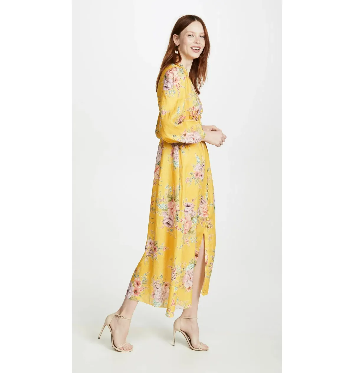 Zimmermann Zinnia Floral Maxi Dress Yellow Size 2 / AU 12 - Image 2