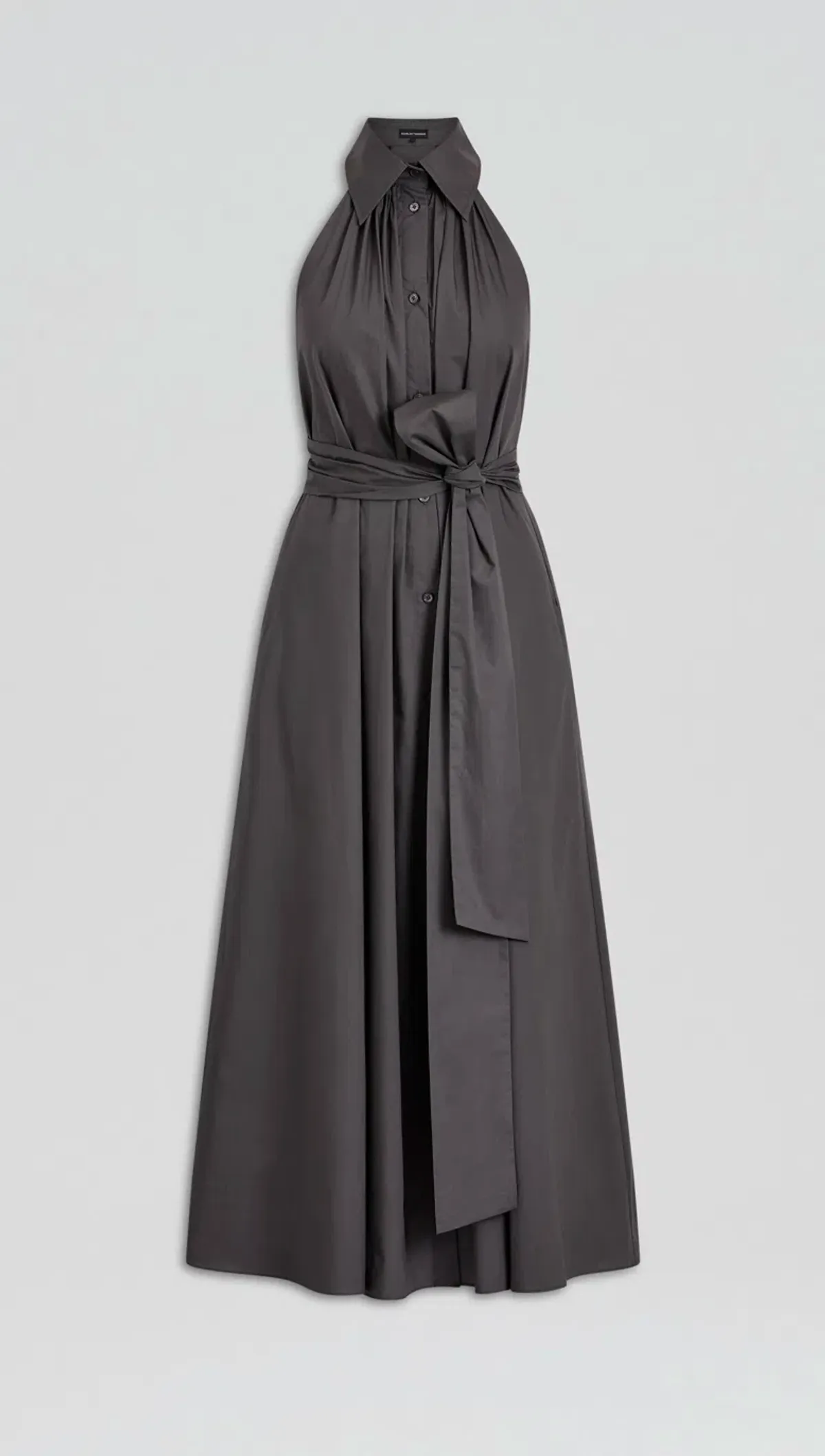 Scanlan Theodore Parachute Sleeveless Shirt Dress Espresso Size AU 8 - Image 4