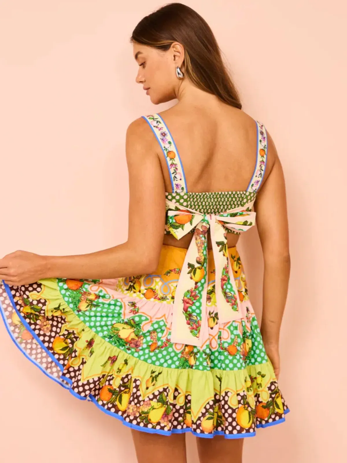 Alemais Lemonis Cut Out Mini Dress Multi Size 10 - Image 3