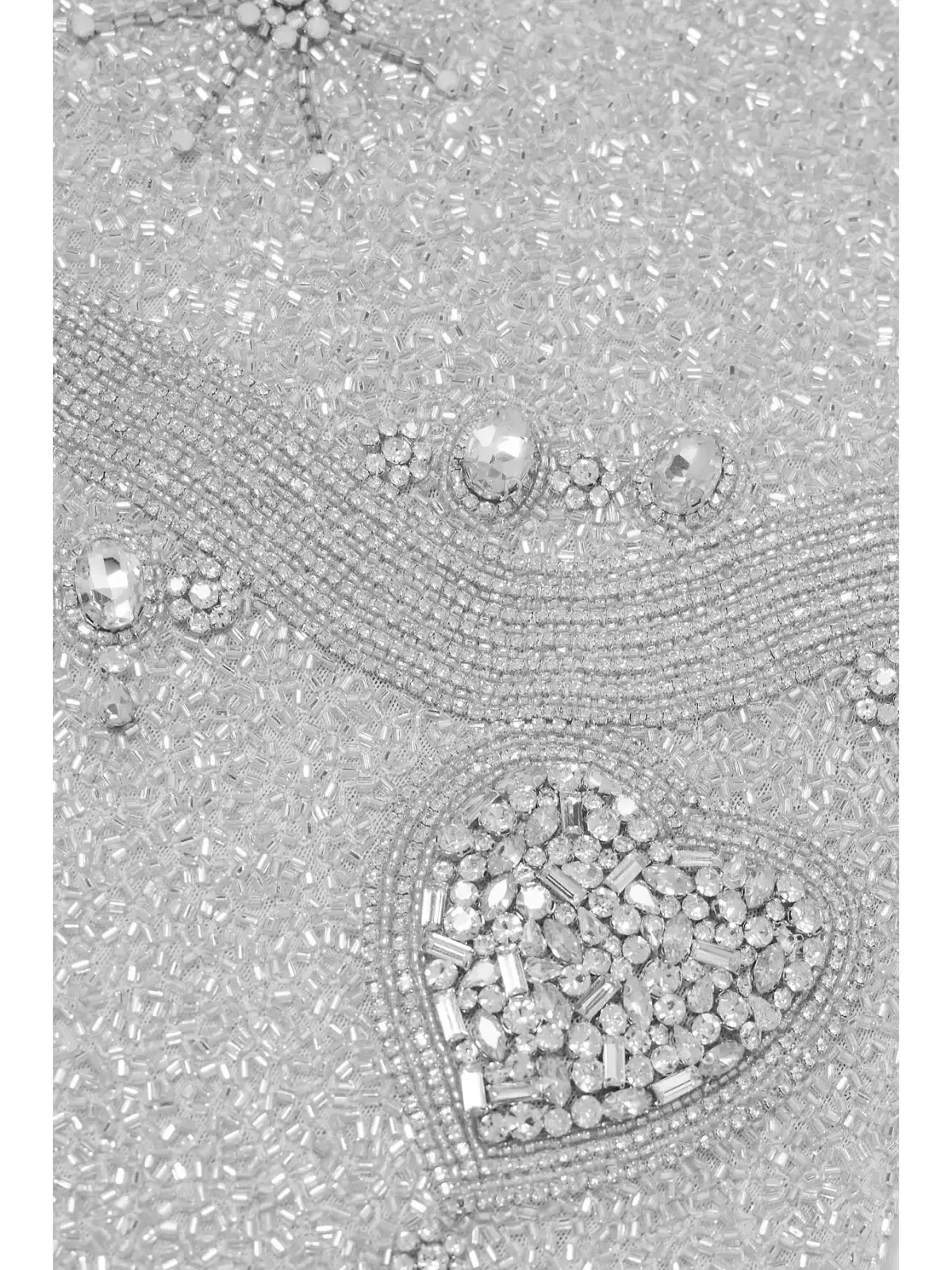 Clio Peppiatt Charm Fringe Mini Dress Silver Size XS / AU 6 - Image 6