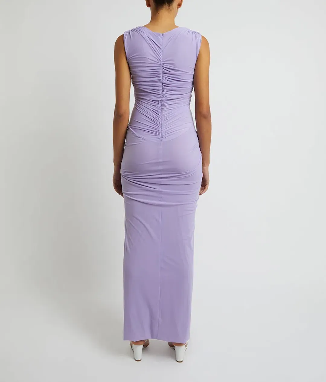 Christopher Esber Venus Tank Midi Dress Lilac Size 8 for rent on The Volte - main image