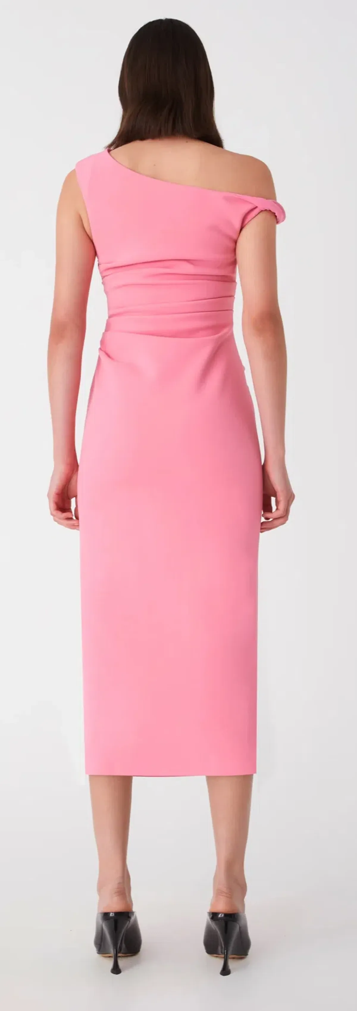 Misha Alaska Midi Dress Tulip Pink Size 8/S - Image 3