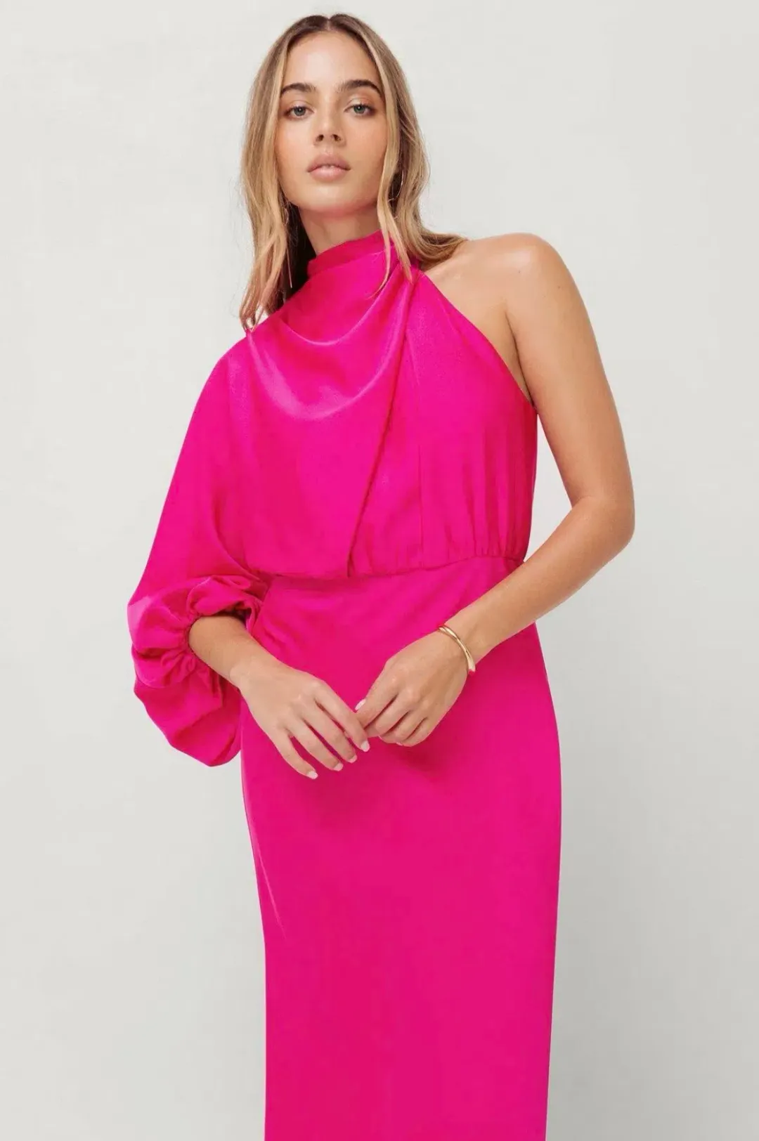 Sheike Olivia Maxi Dress Fuchsia Size 10 for rent on The Volte - main image