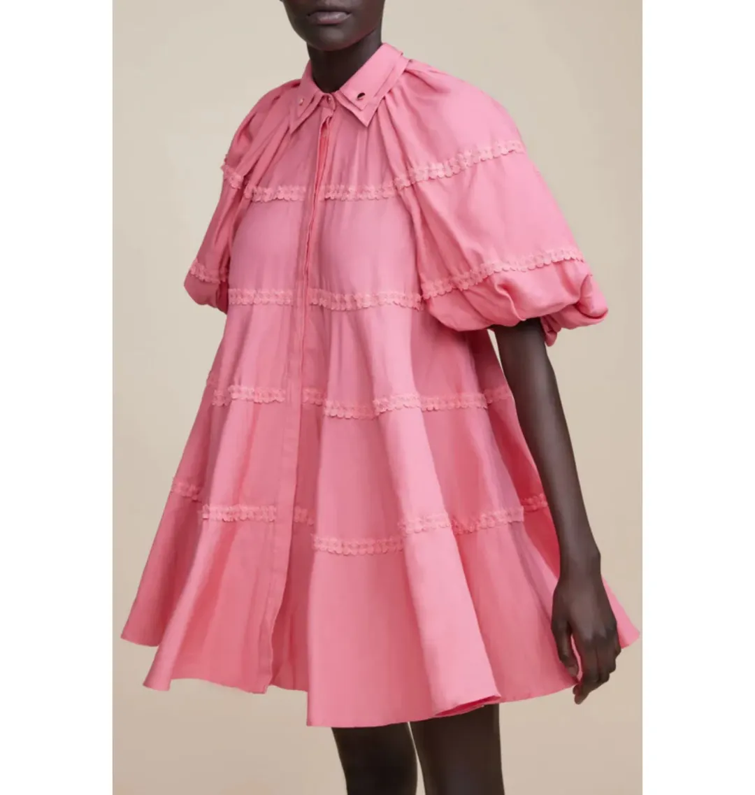 Acler Bowdon Dress Dusty Rose in Size AU 10 for rent on The Volte - main image