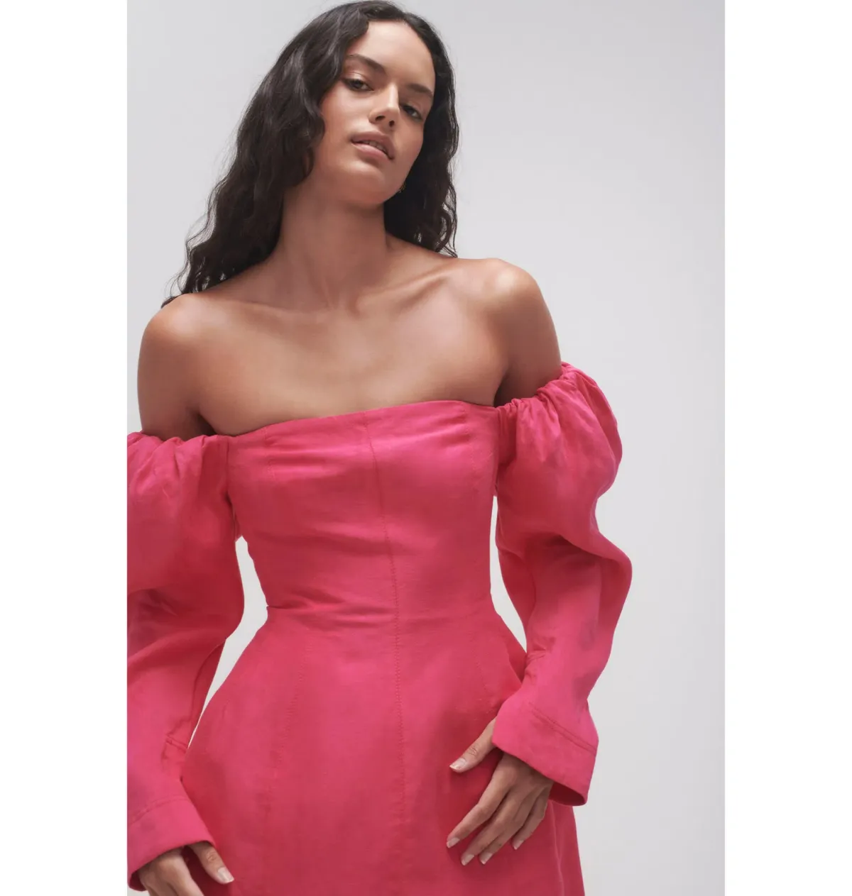 Aje Baret Sleeved Mini Dress Pink Size AU 10 - Image 2