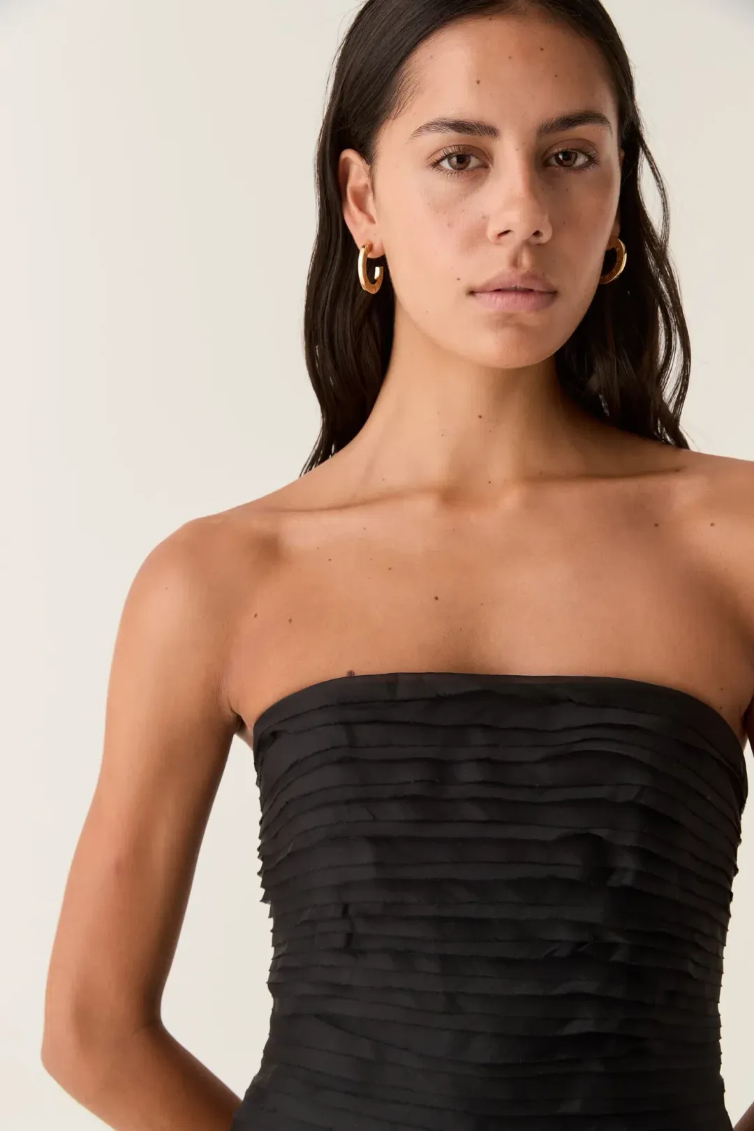 Aje Soundscape Maxi Dress in Black Size AU 10 for rent on The Volte - main image