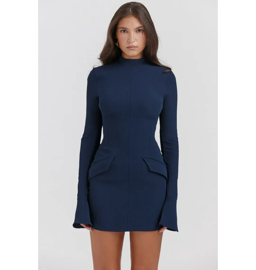 House of CB Mahalia Mini Dress Navy Size AU 4 for rent on The Volte - main image