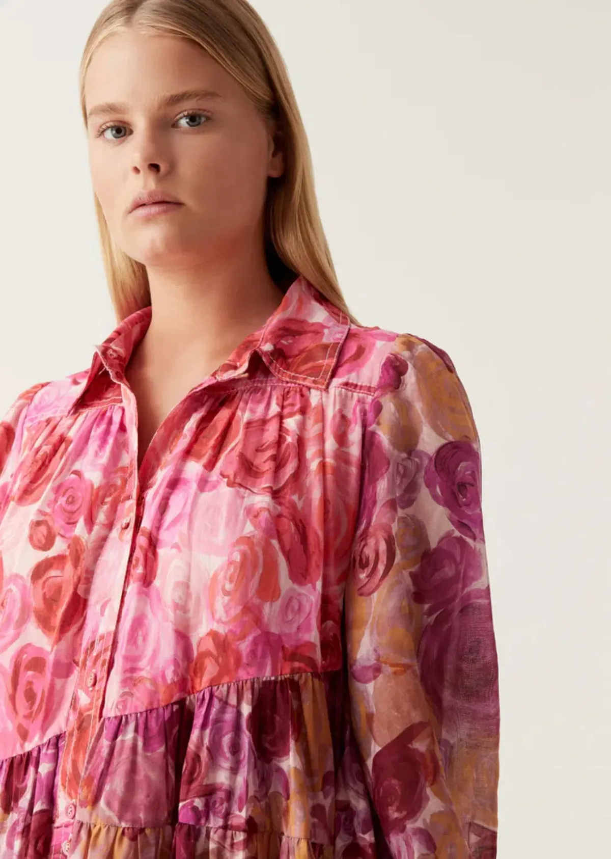 Aje Vision Smock Mini Dress Kaleidoscope Rose Size 16 - Image 3