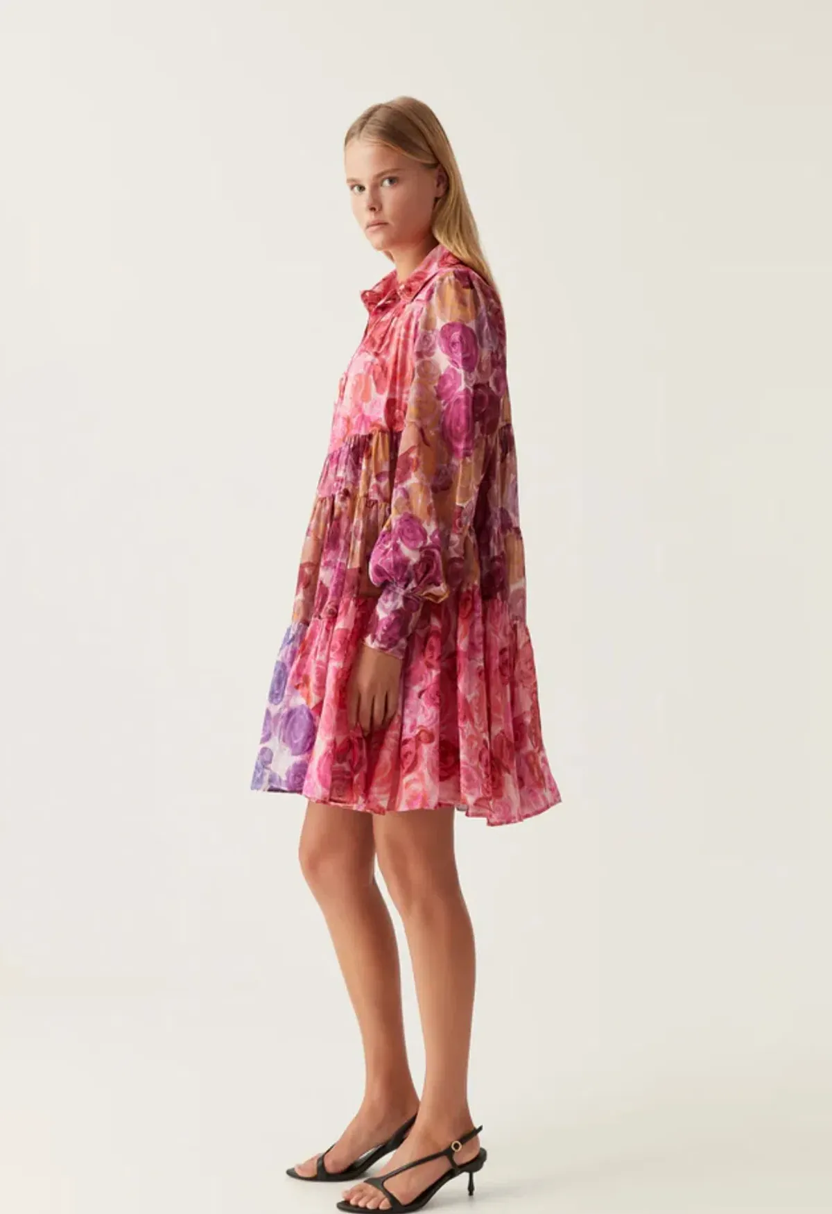 Aje Vision Smock Mini Dress Kaleidoscope Rose Size 16 - Image 2