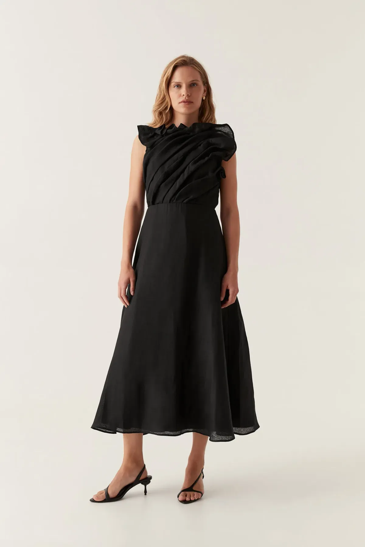 Aje Genesis Midi Dress Black Size 14 - Image 1