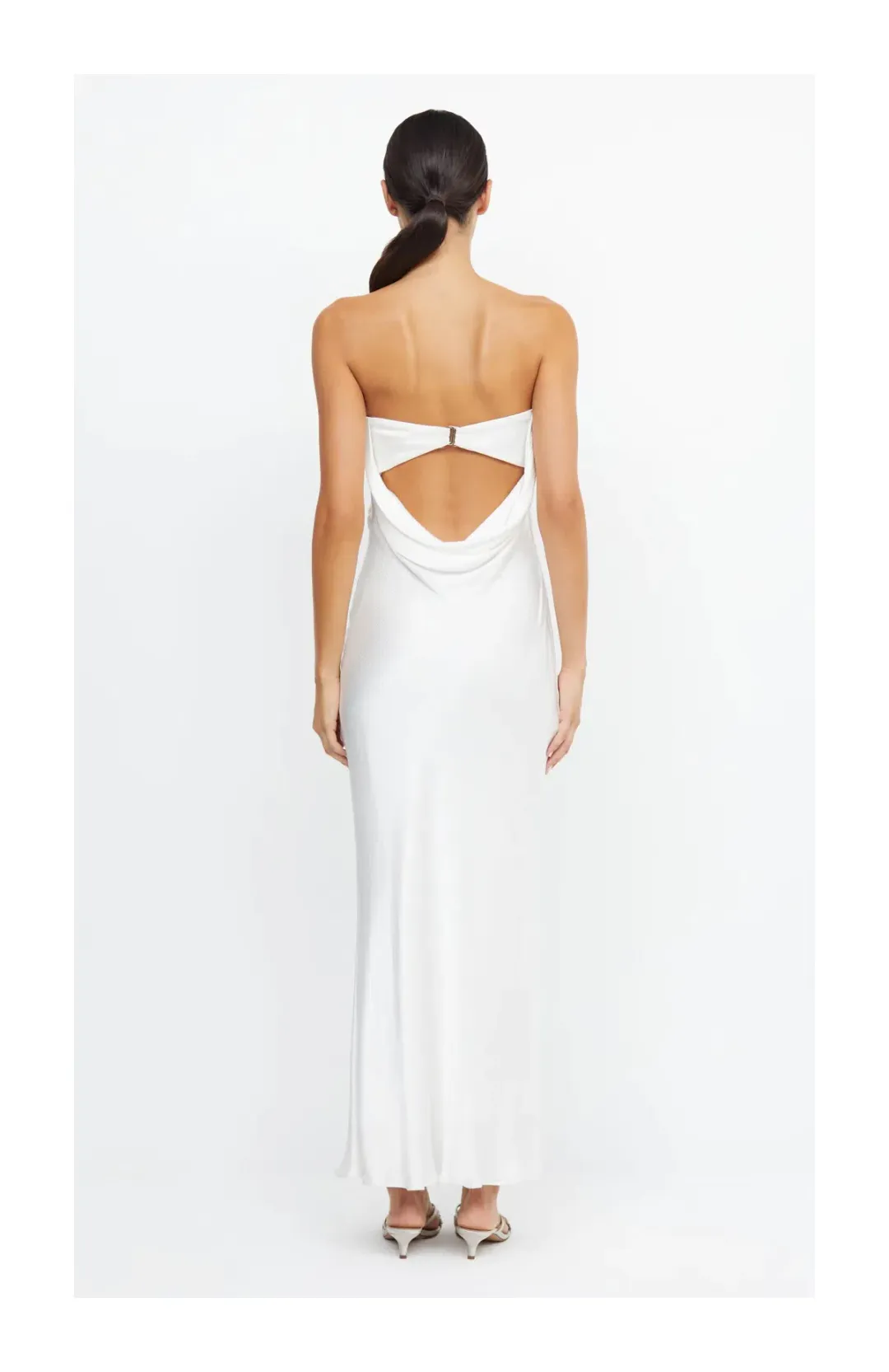 Bec & Bridge Moon Dance Strapless Dress Ivory Size 8 for rent on The Volte - main image