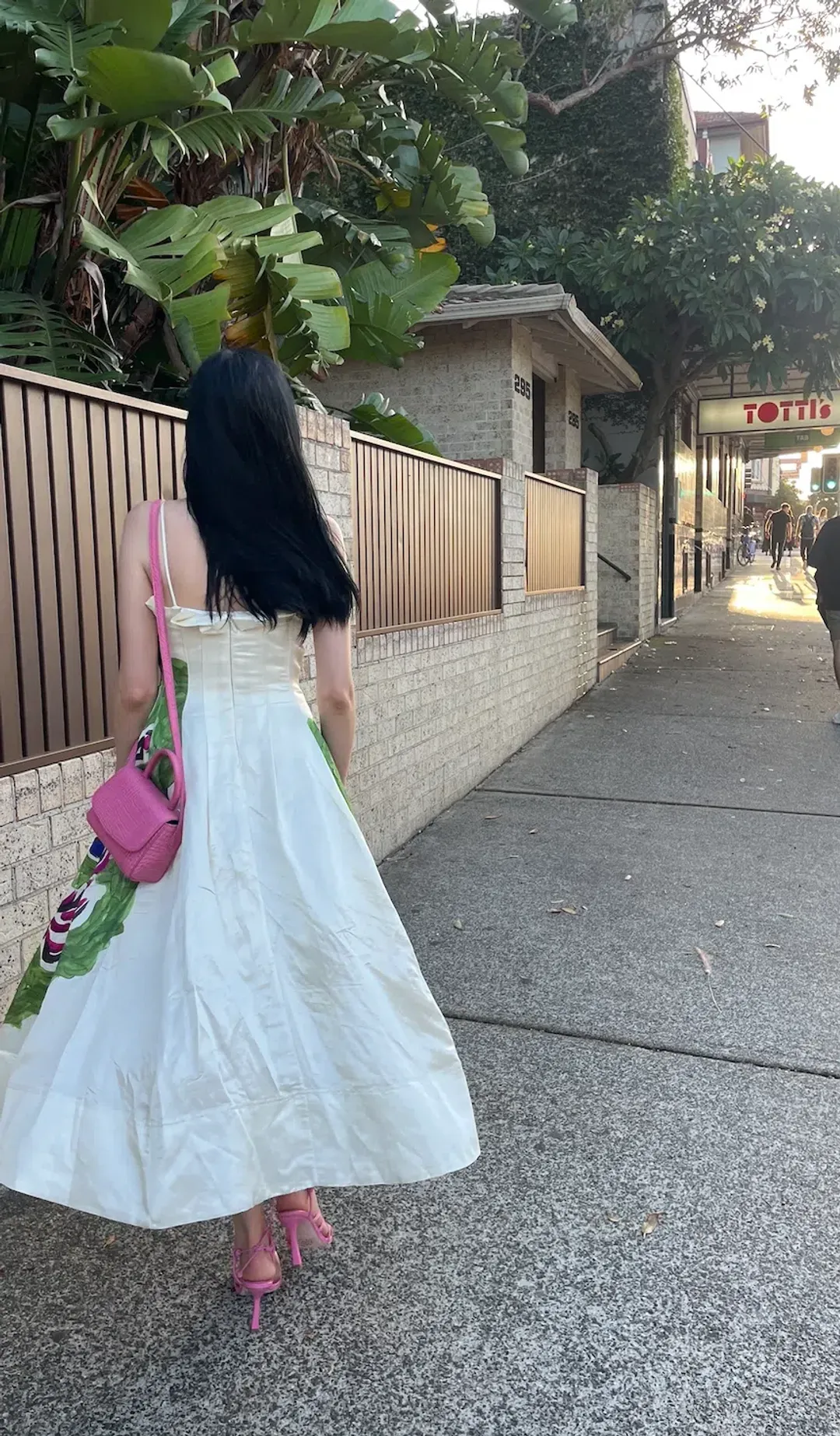 Aje Paradiso Cinched Midi Dress Print Size 8 for rent on The Volte - main image