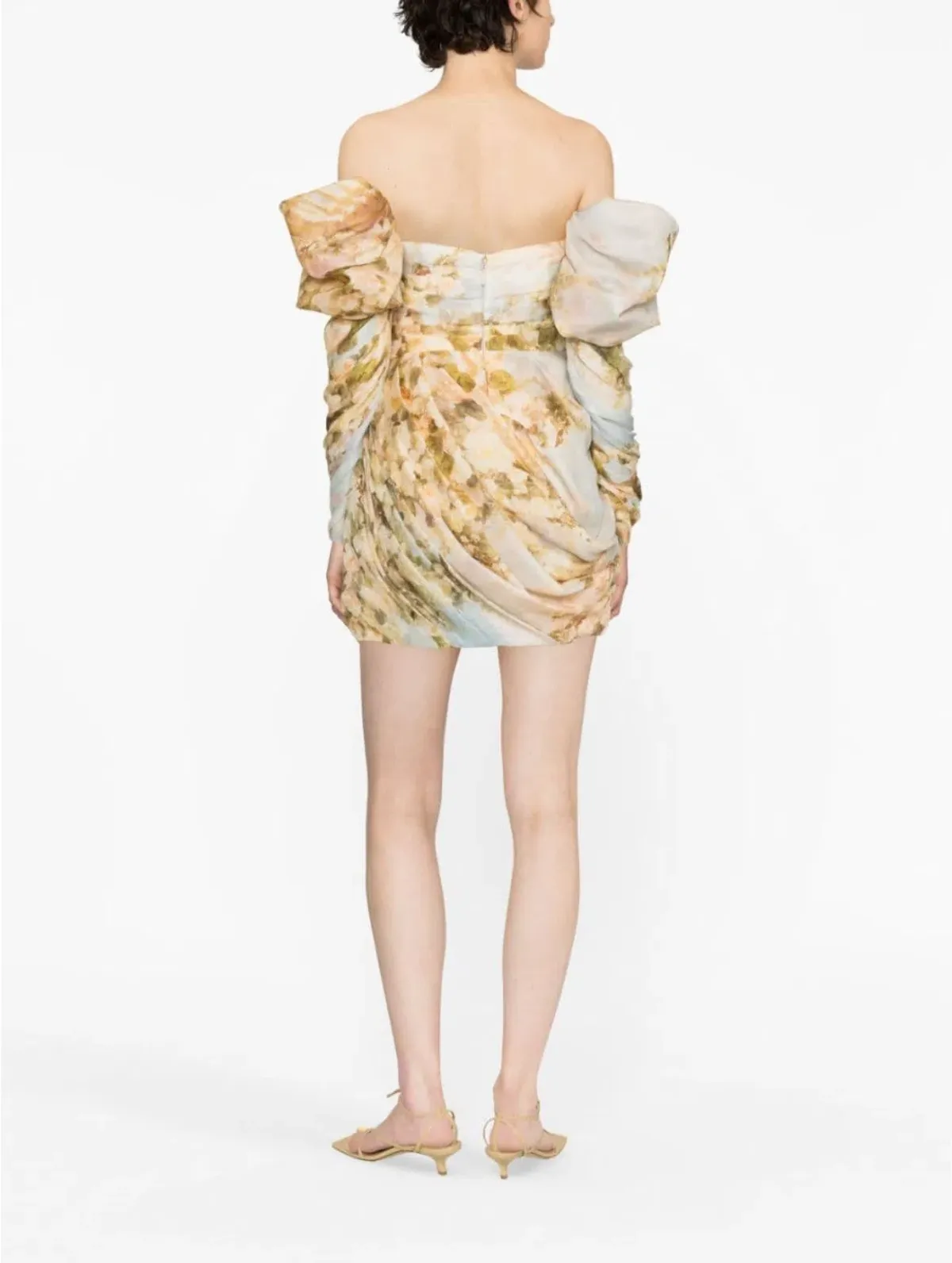 Zimmermann Luminosity Drape Dress Print Size 10 - Image 6