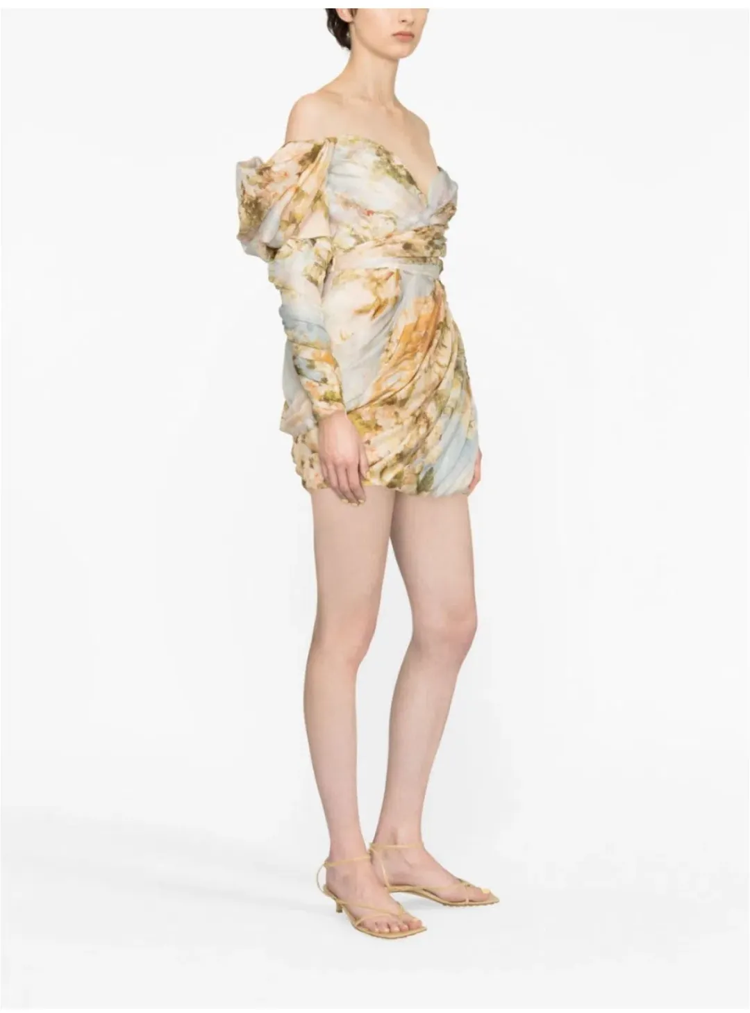 Zimmermann Luminosity Drape Dress Print Size 10 for rent on The Volte - main image