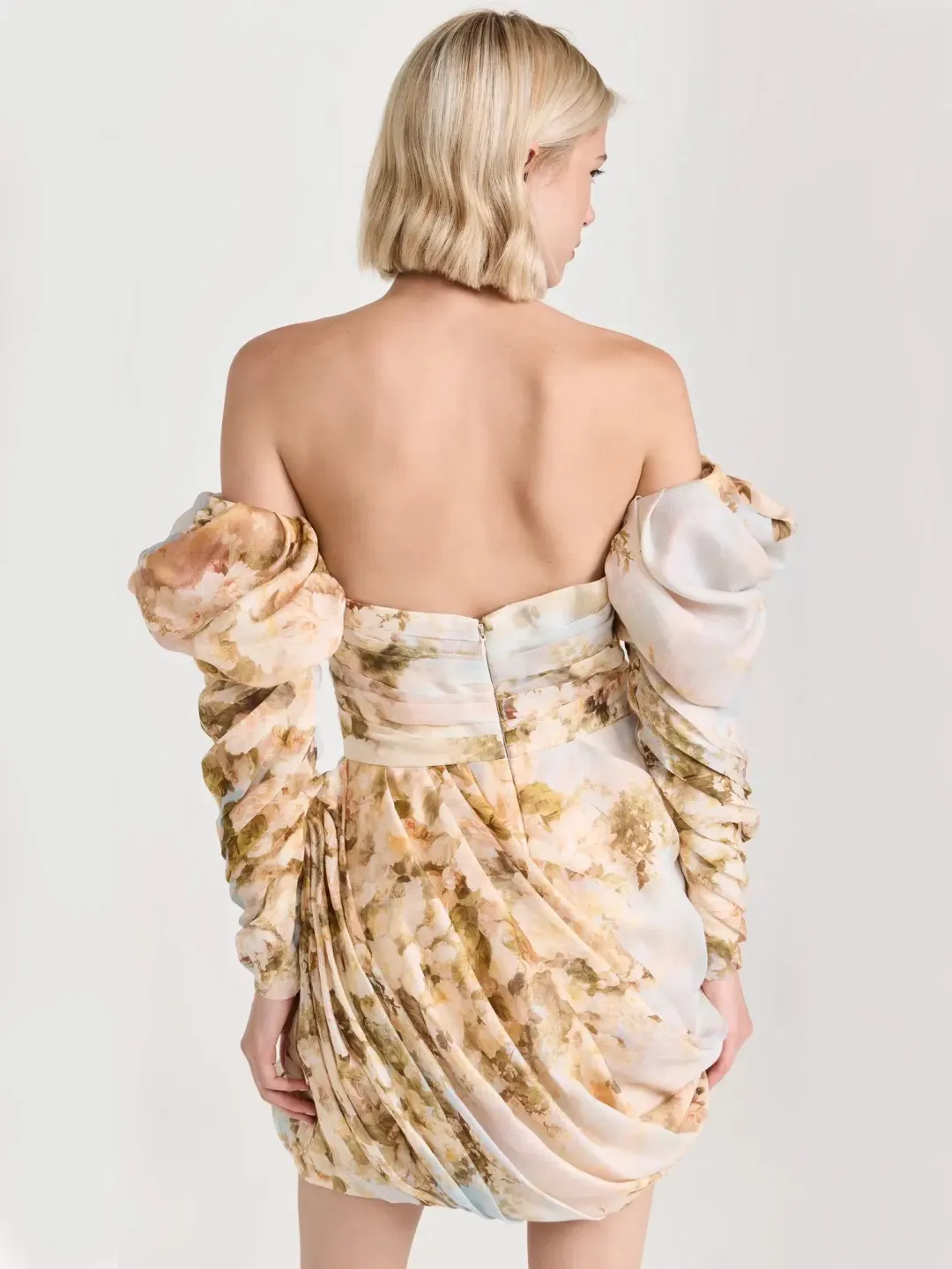 Zimmermann Luminosity Drape Dress Print Size 10 for rent on The Volte - main image
