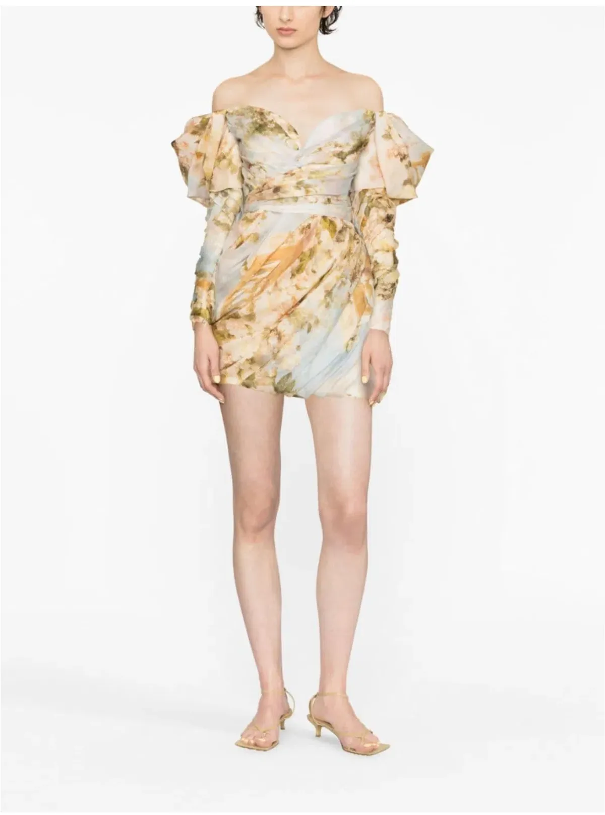Zimmermann Luminosity Drape Dress Print Size 10 - Image 3