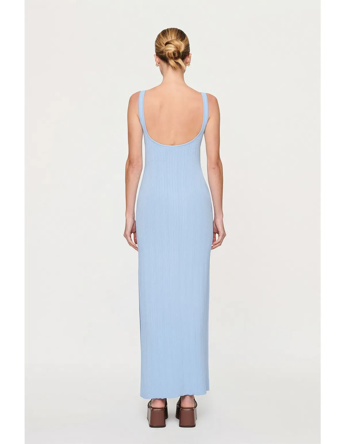 Clea Palmer Ladder Knit Dress Blue Size XS / AU 6 - Image 3