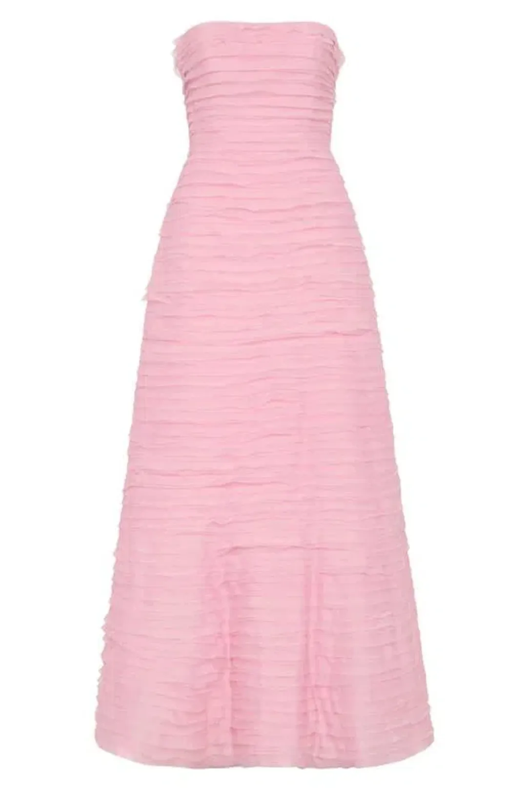 Aje Soundscape Maxi Dress in Chalk Pink Size 8 for rent on The Volte - main image