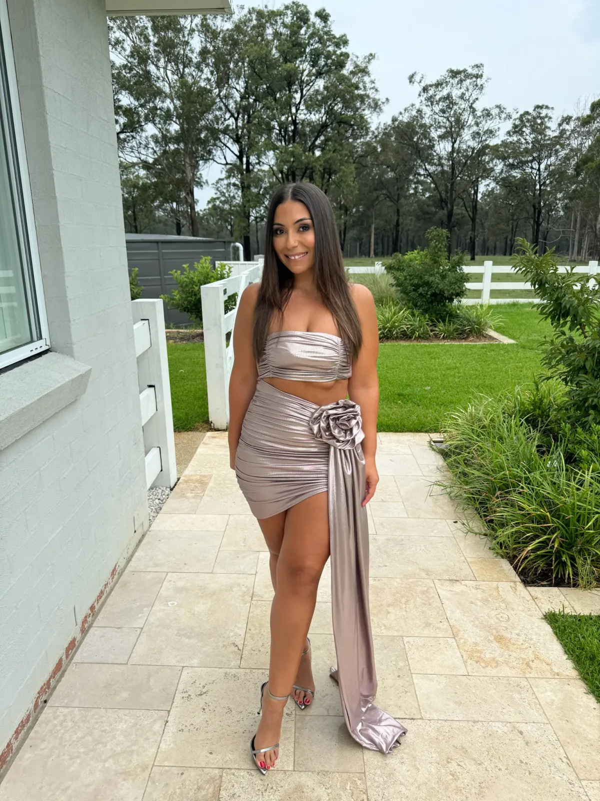 Mia Mini Dress in Copper Bahia Maria - Image 5