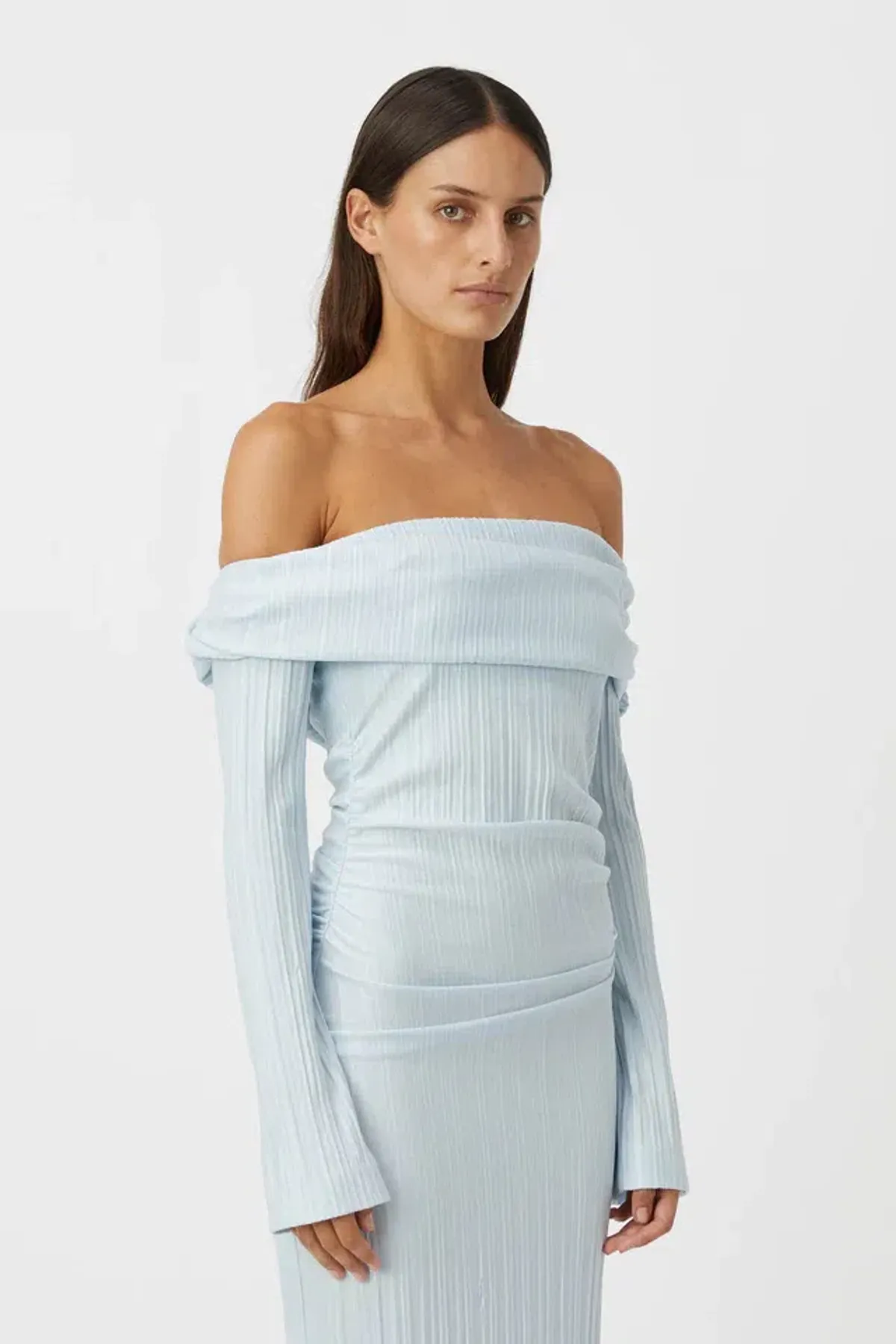Camilla and Marc Shaw Midi Dress in Sky Blue Size 10 - Image 4