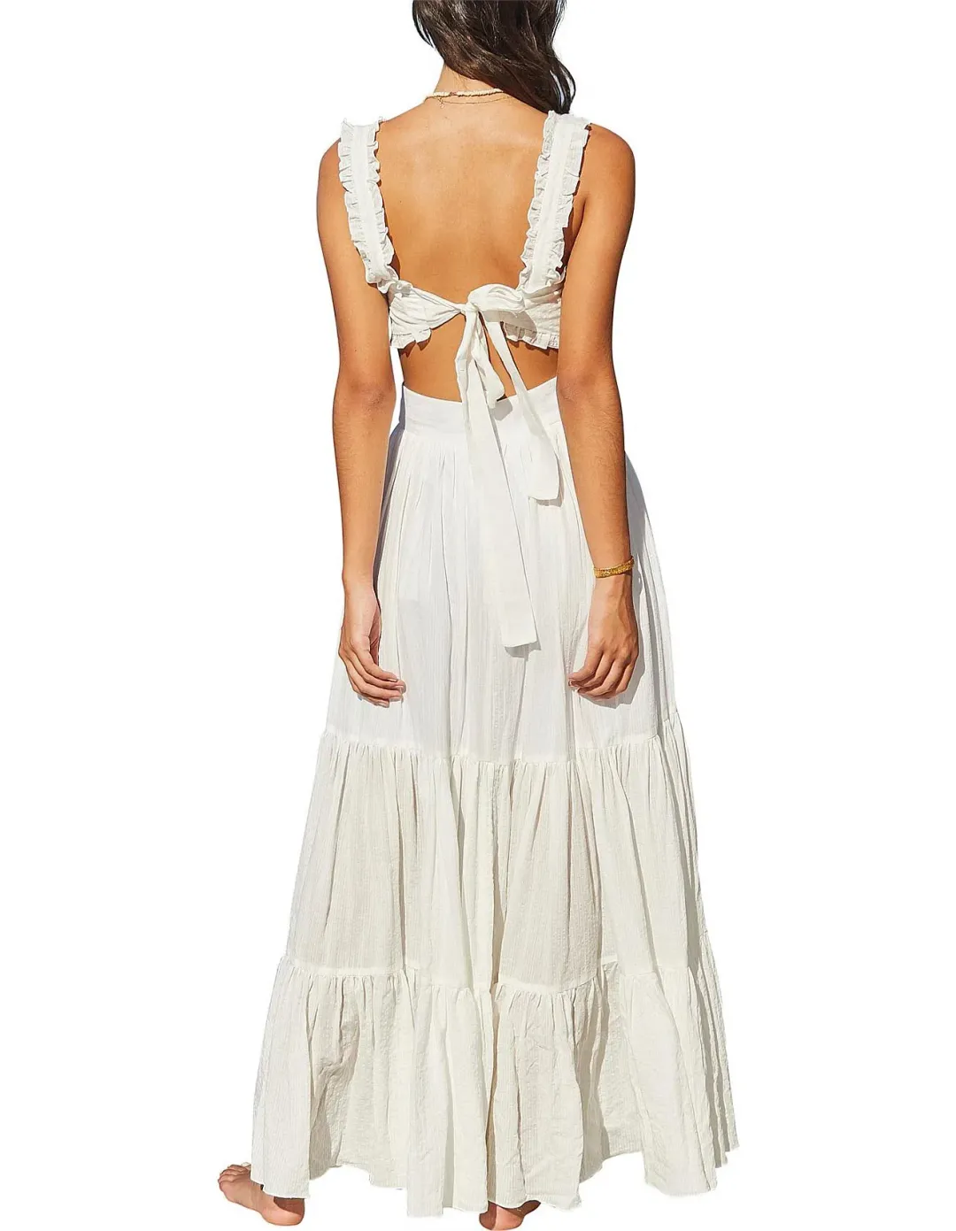 Bec & Bridge Koa Top Size 8 and Skirt Size 6 Set White  for rent on The Volte - main image