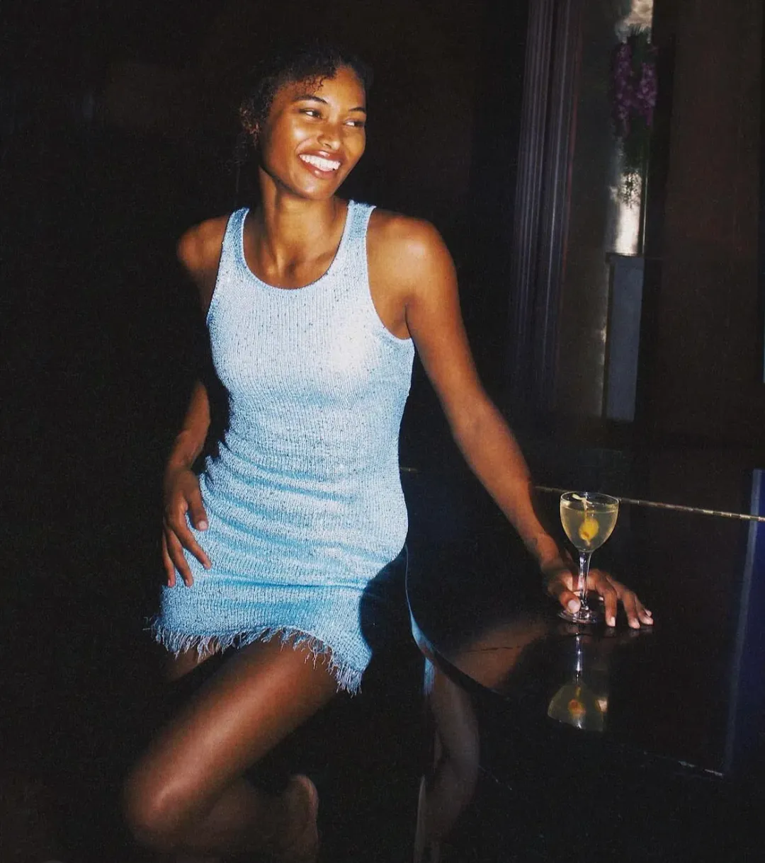 Asta Resort Natalia Mini Dress Baia Blue Sequin Size S / AU 8 for rent on The Volte - main image