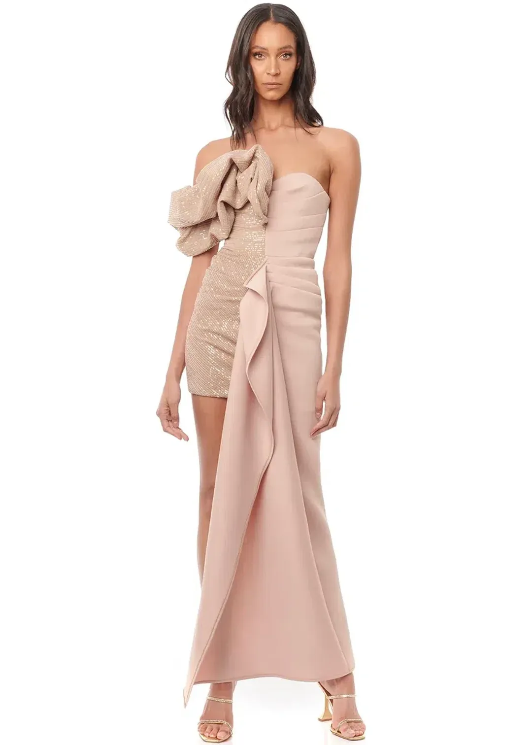 Eliya The Label Eveleigh Dress Nude Size M/Au 10 for rent on The Volte - main image