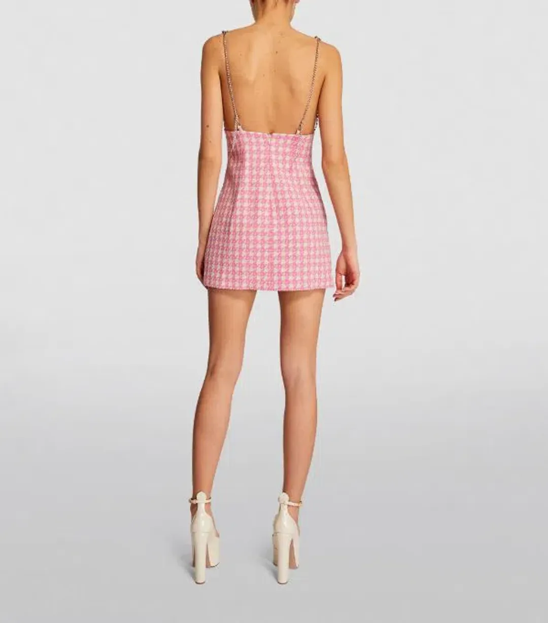 Area NYC Deco Bow Mini Dress Pink Size Au 6 for rent on The Volte - main image