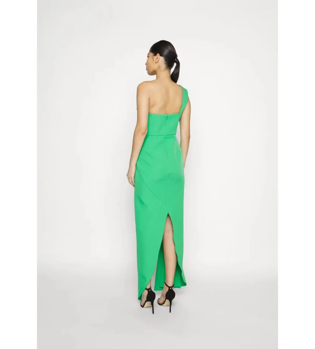 RACHEL GILBERT Luna One Shoulder Gown green size 8  for rent on The Volte - main image