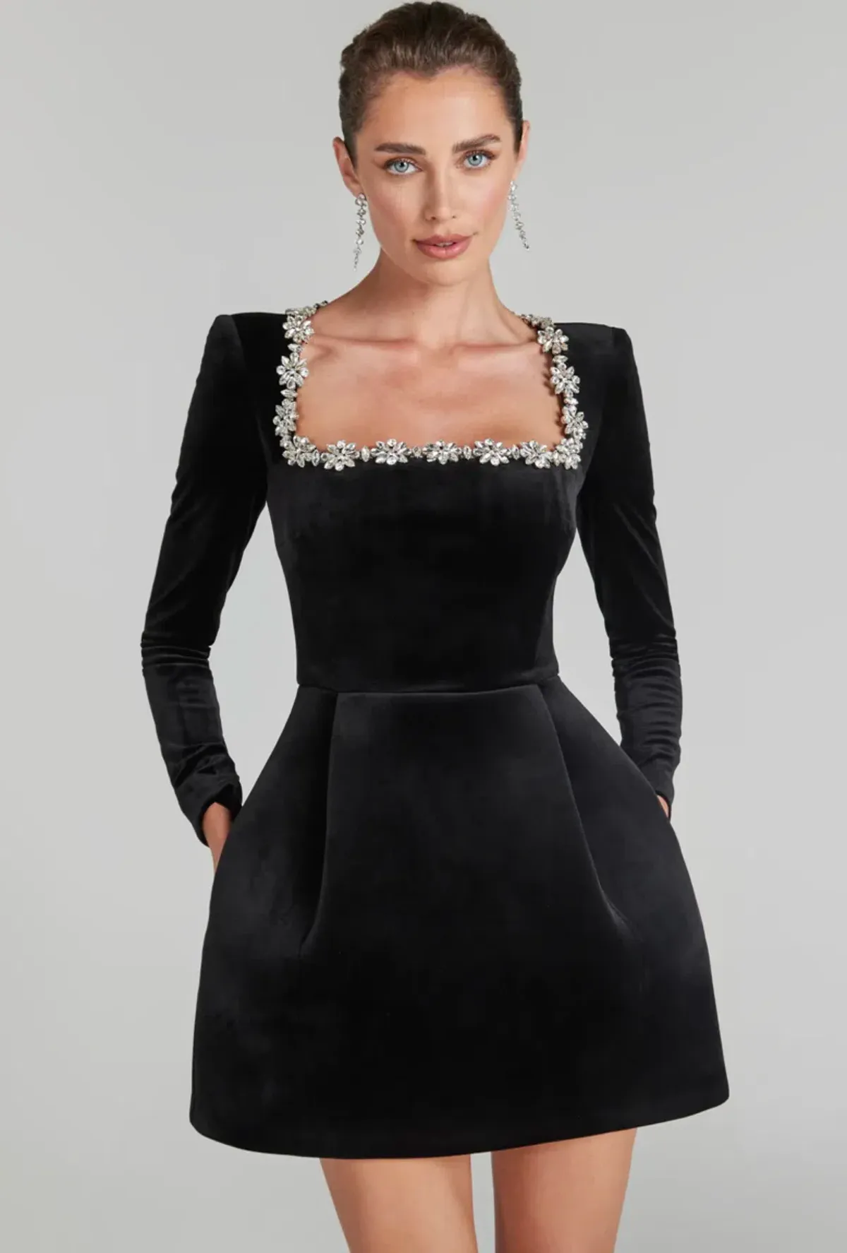 Nadine Merabi Kimberly Mini Dress Black Size XS / AU 6 - Image 2