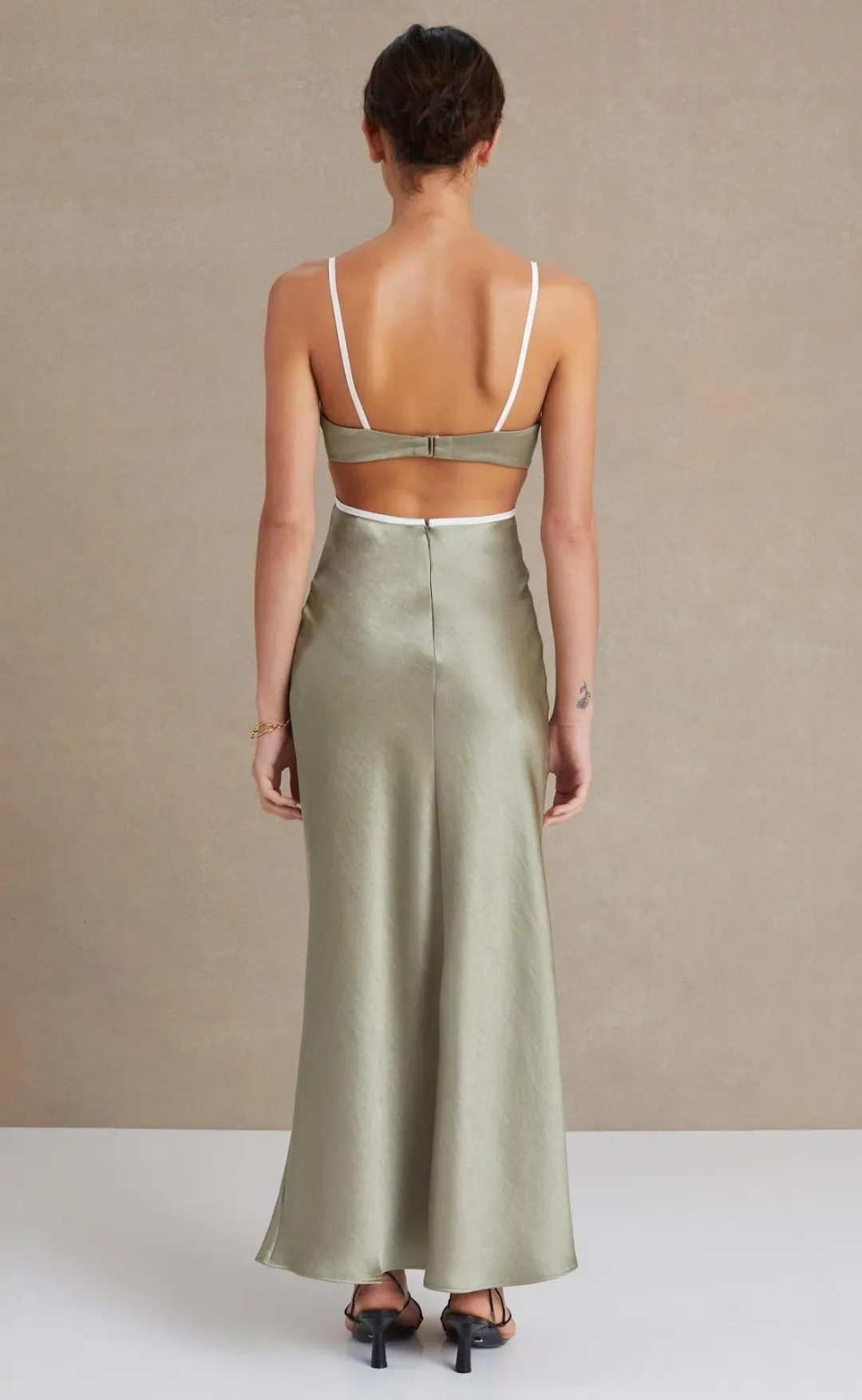 Bec & Bridge Veronique Dress in Sage Size 8 for rent on The Volte - main image