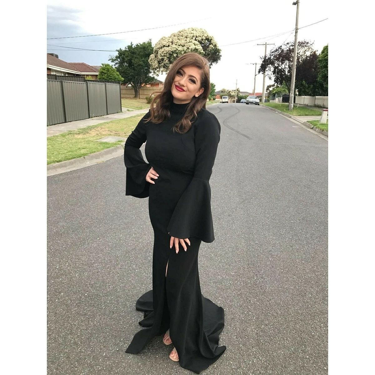 Rachel Gilbert Darlia Gown Black Size AU 10 - Image 2