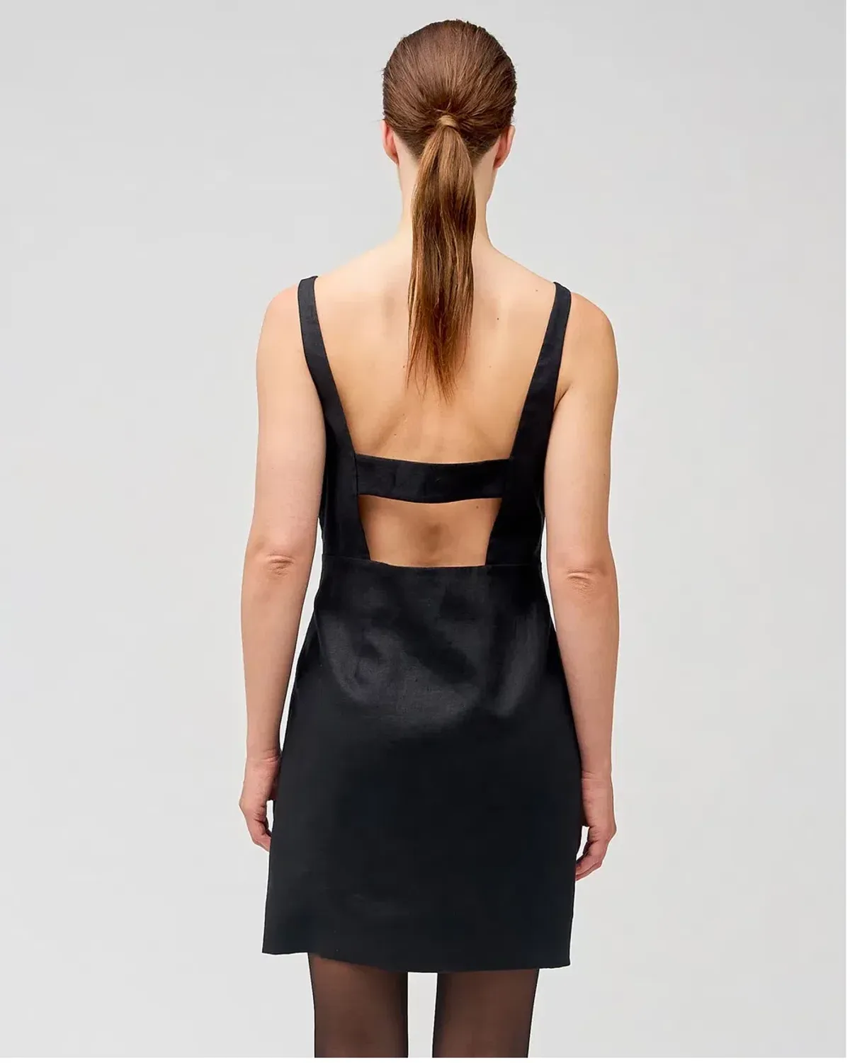 Oroton Flower Sequin Shift Dress Black Size AU 12 - Image 4