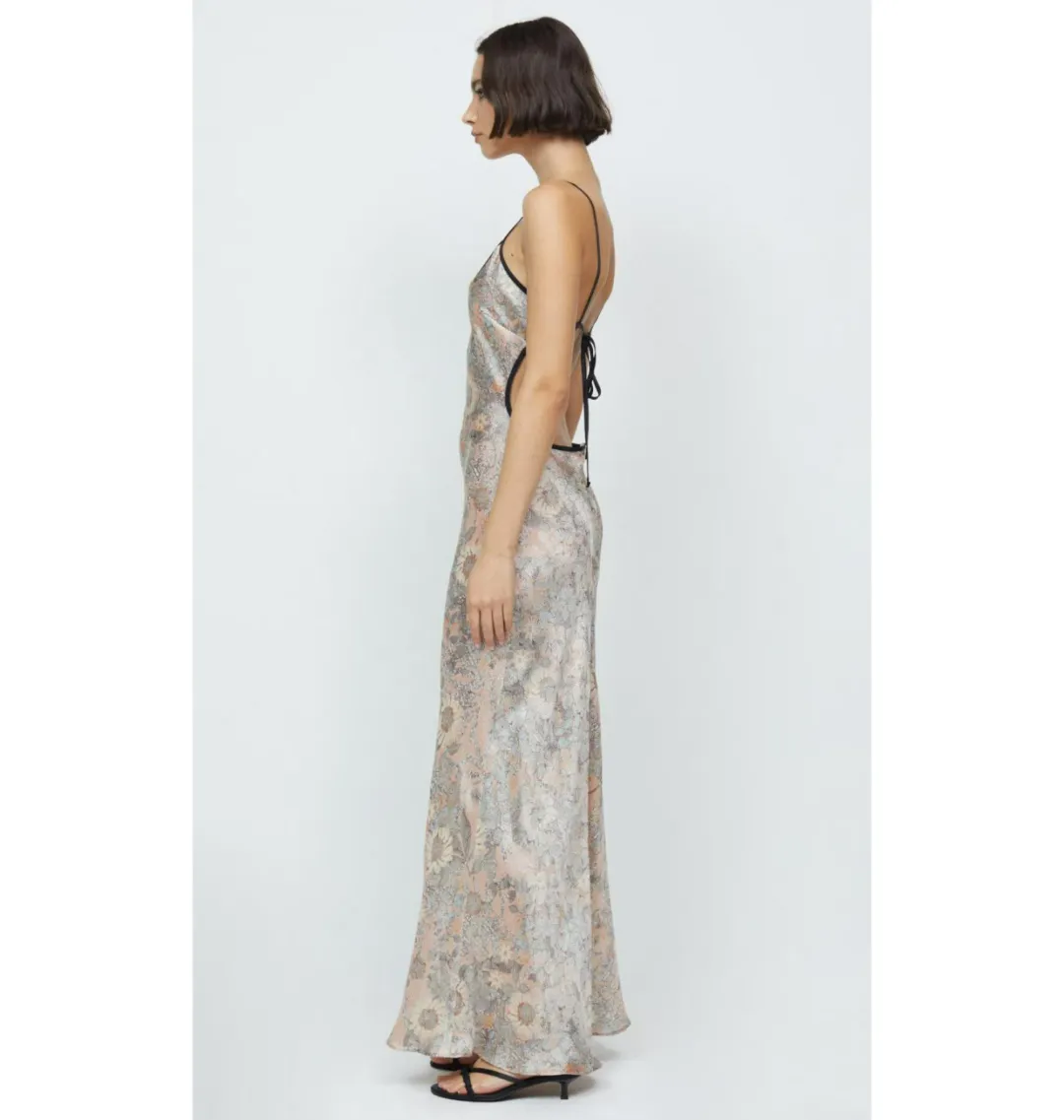 Bec & Bridge Nina Keyhole Maxi Dress Blush Jacquard Size AU 10 for rent on The Volte - main image