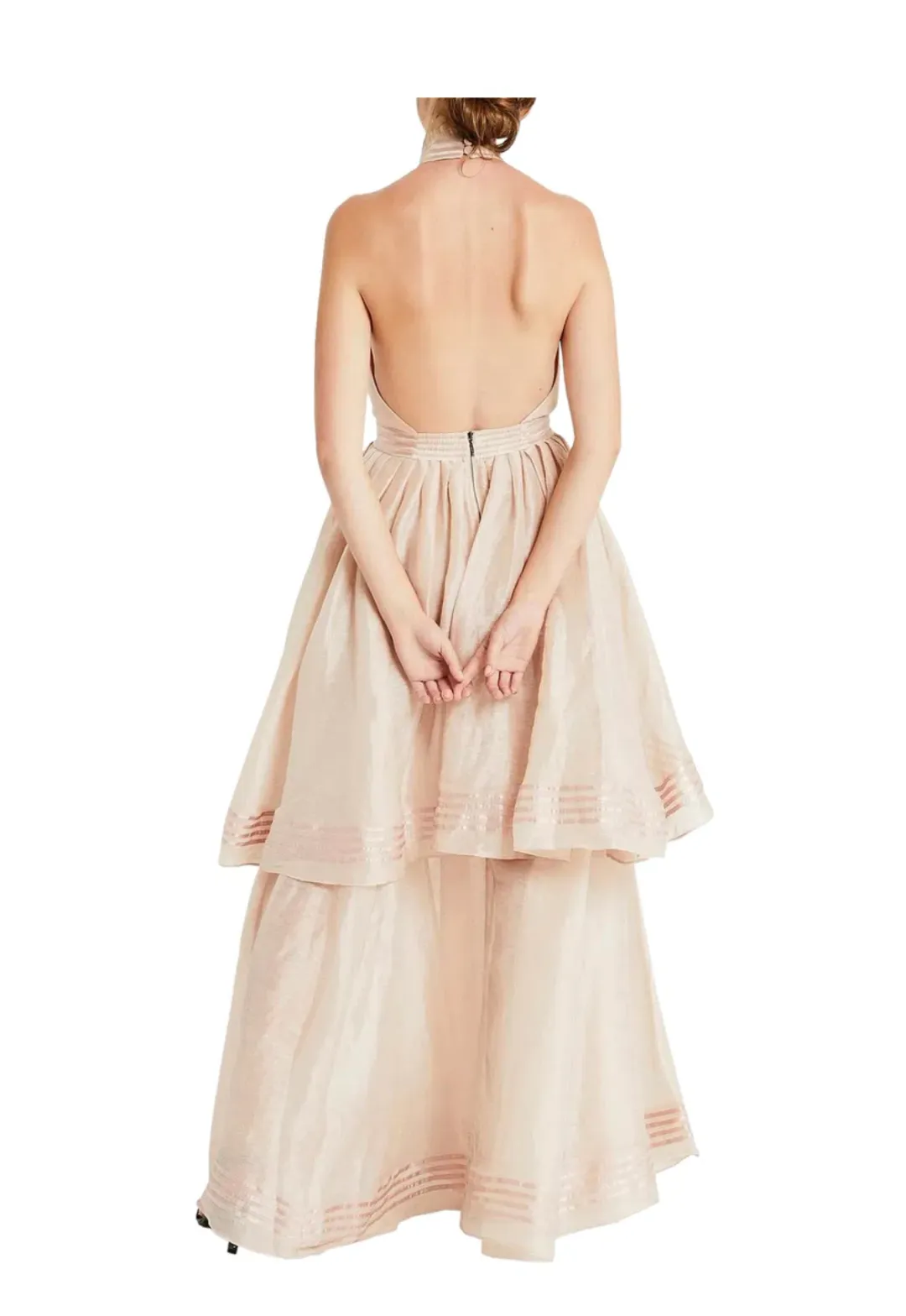 Aje Sienna Dress Blush Size 14  for rent on The Volte - main image