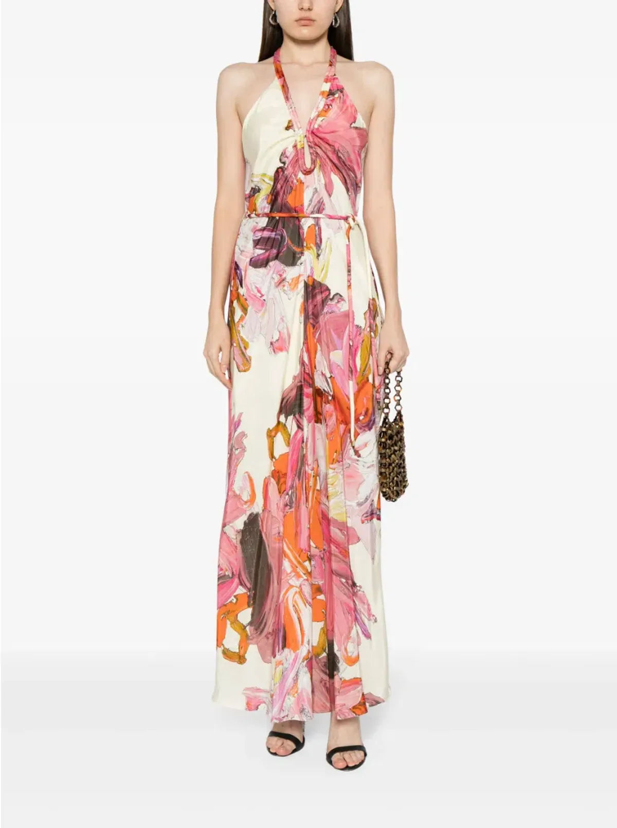 Manning Cartell Distorted Floral Dress Multi Size 4 - Image 2