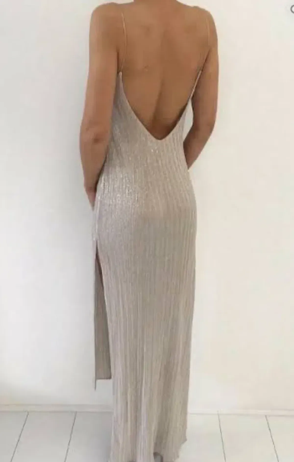 Natalie Rolt Dion Dress in Champagne Size 6 - Image 2