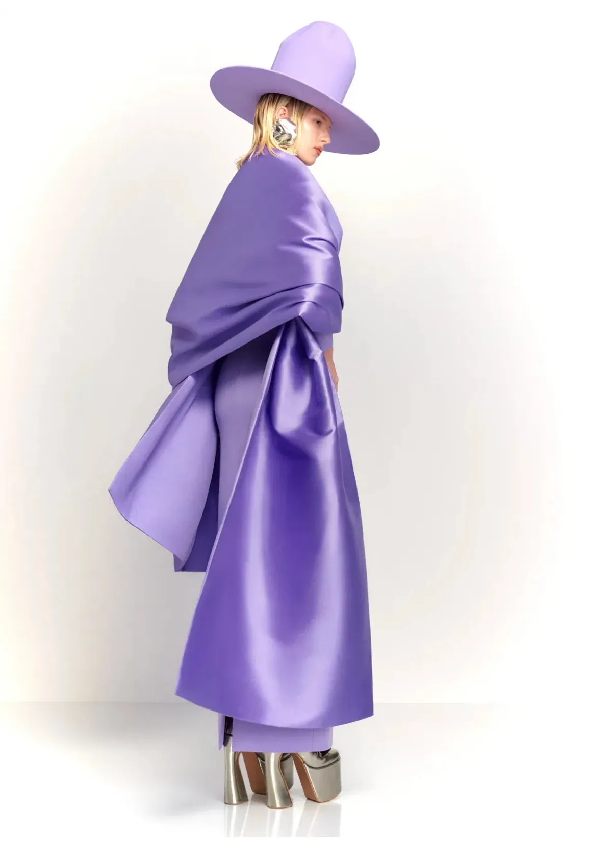 Solace London Lyana Maxi Dress Lilac Size 8 - Image 3