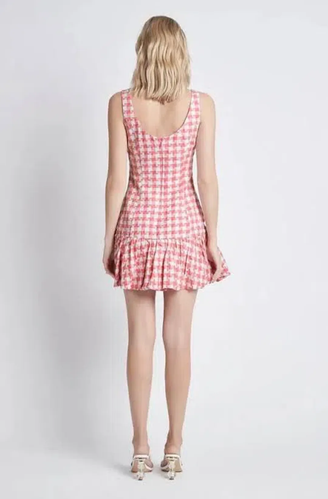 Sheike Parker Mini Dress Pink Print Size 12 for rent on The Volte - main image