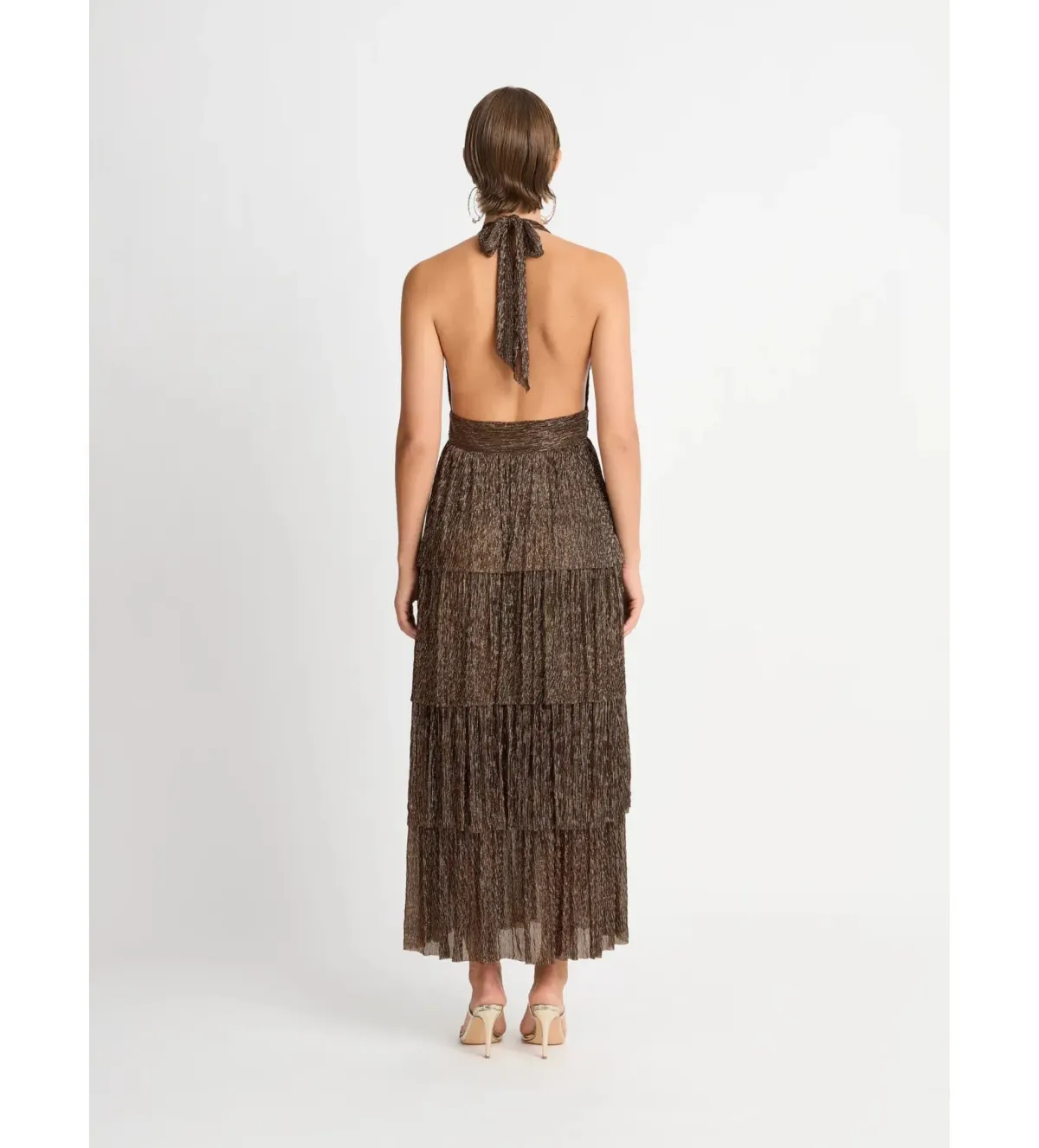 Sheike Galaxy Dress Bronze Size 6  - Image 2