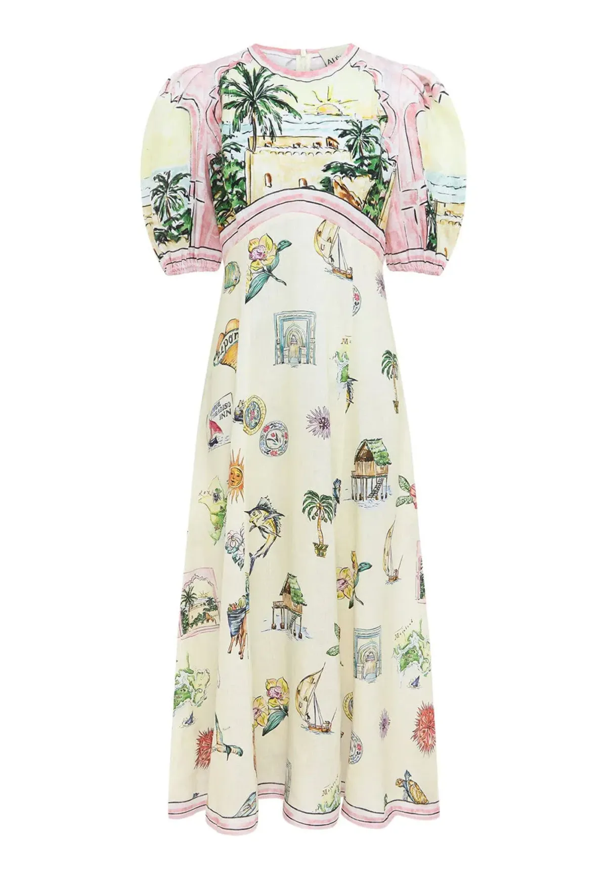 Alemais Sunset Midi Dress Multi Size 10 - Image 3