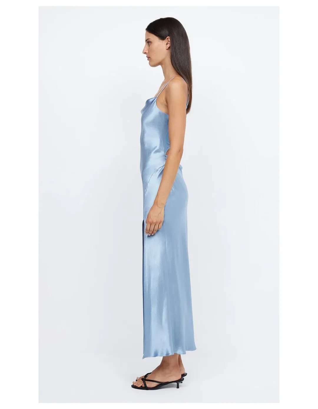 Bec & Bridge Margot Split Dress Blue Size 8 for rent on The Volte - main image