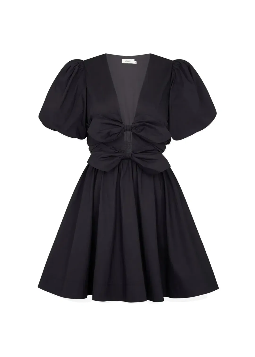 Lovaan Devon Mini Dress Black Size 10 for rent on The Volte - main image