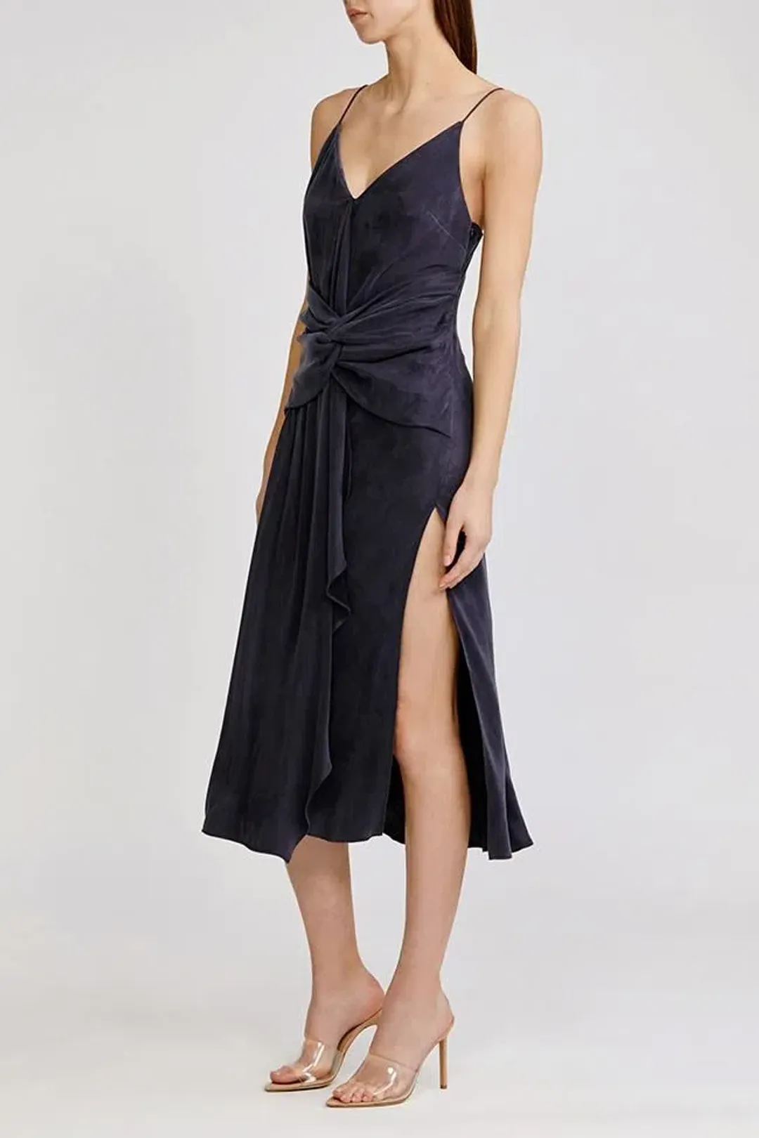 Acler Portland Midi Dress Midnight Size 10  for rent on The Volte - main image