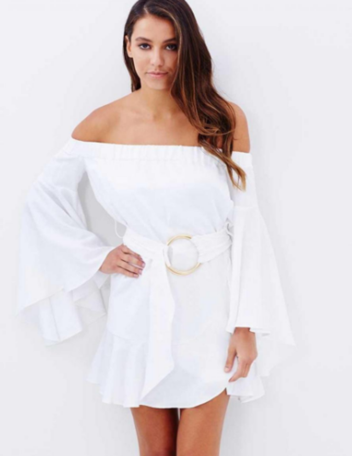 Shona Joy Palma Mini Dress White Size 8 - Image 2